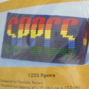 NIP  Rainbow Hard Plastic Canvas LGBTQ Craft Kit Eyeglasses